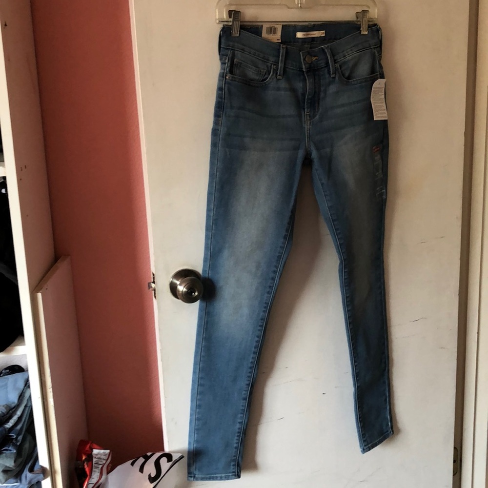 Levi 710 super skinny mid rise jeans